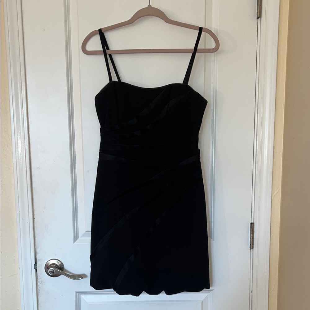 Nanette Lepore Black Spaghetti-Strap Mini Dress